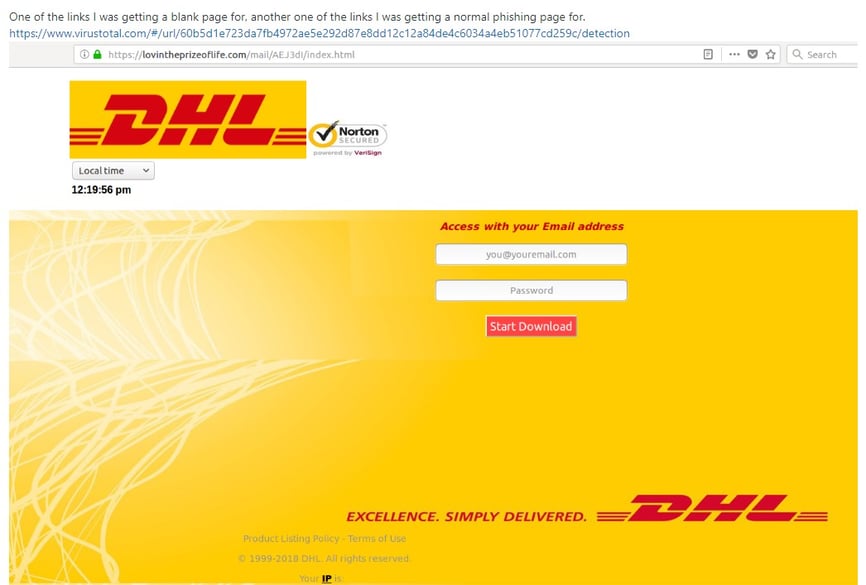 Fake email parcel scam mimics DHL